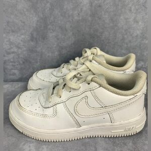 Nike Air Force 1  White Walking Athletic Sneakers toddler shoes Size 10C
